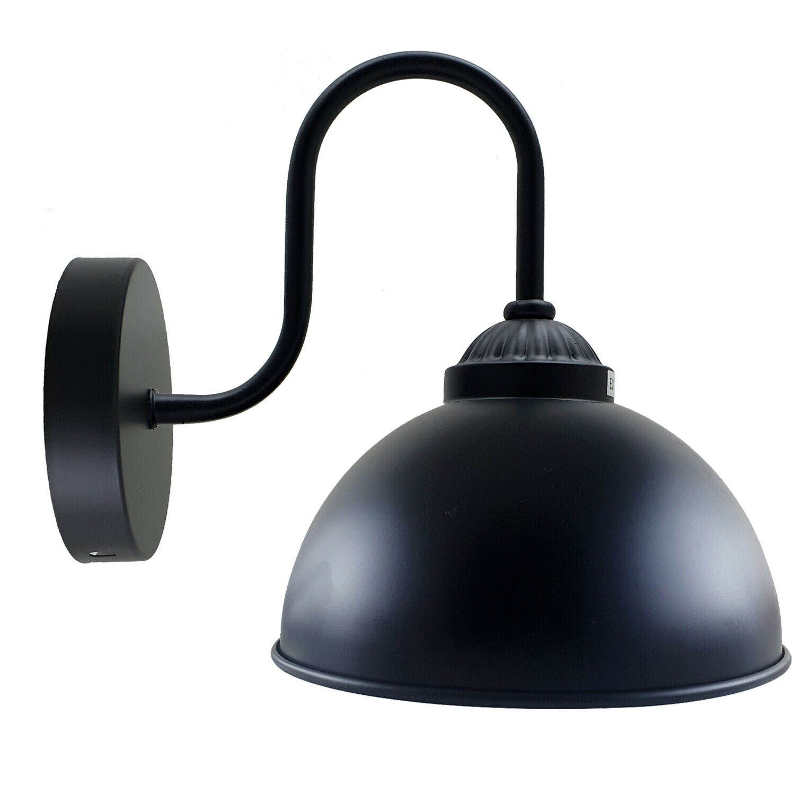 Buy wholesale Industrial Vintage Metal Wall Lamp Dome Shape Indoor Lamp  Black~2137 - No