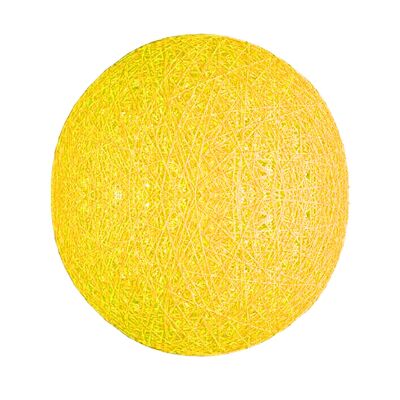 Gelbe Farbe Moderner runder geflochtener Rattan-Kugelkäfig~2079