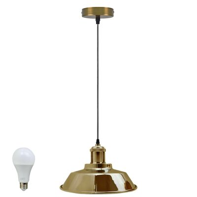 Vintage Modern Industrial Deckenlampenschirm Pendelleuchte Retro Loft French Gold~2009 - Ja