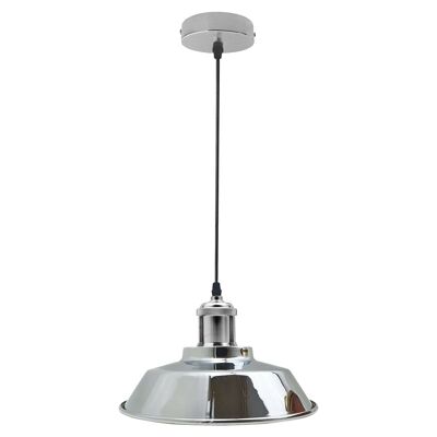 Vintage Modern Industrial Deckenlampenschirm Pendelleuchte Retro Loft Satin Nickel~2008 - Nein