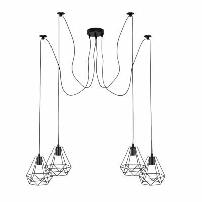 LEDSone Industrial Vintage Lampe Retro-Stil Deckenleuchte Verschiedene Spinnenlampe Pendelleuchte Kronleuchter E27 ~ 1887 - Nein - Vier Kopf