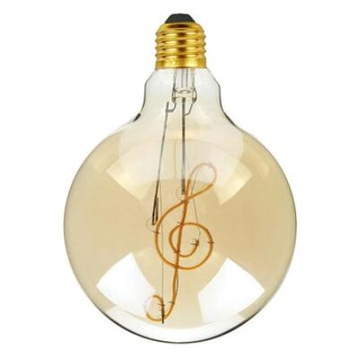 Indestrial Vintage Antik-Stil Edison LED Soft Light Music G125 4W E27 Glühbirne in Kugelform~1876