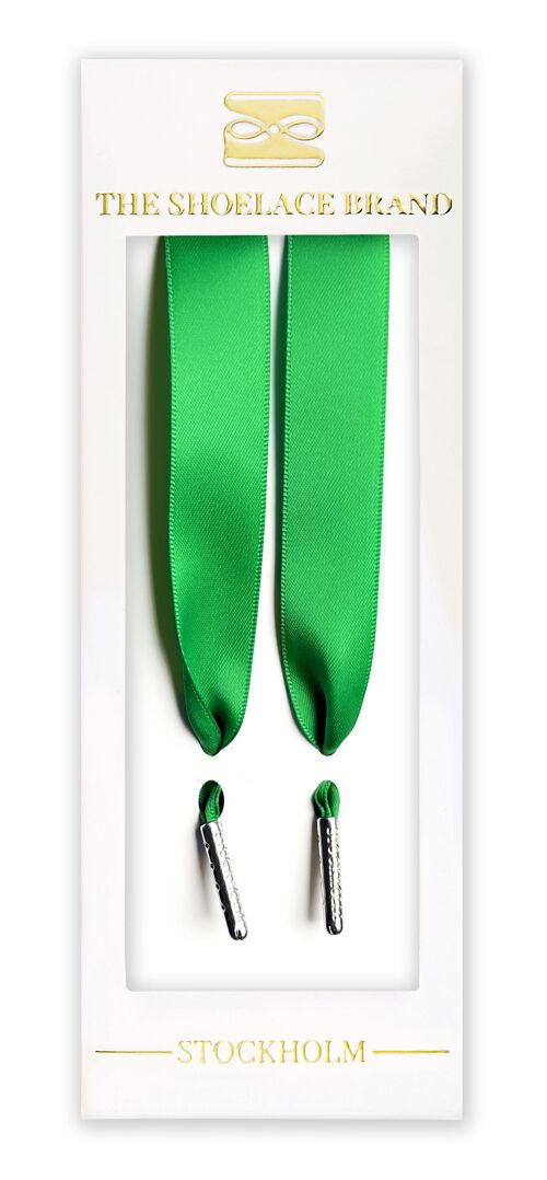 Emerald Green Silk - Shoelaces