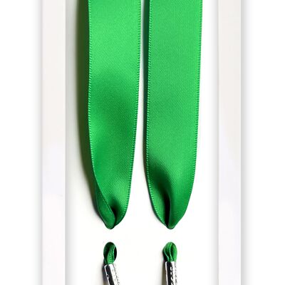 Smaragdgrüne Seide - Schnürsenkel