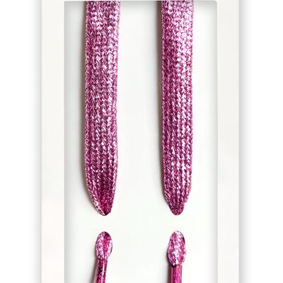 Kids Glitter Pink - Shoelaces