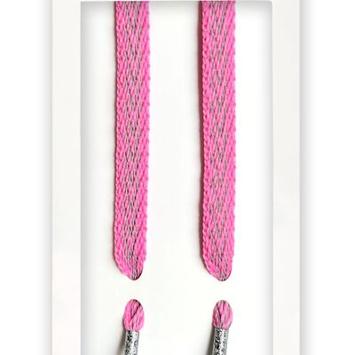 Kids Reflective Pink - Shoelaces