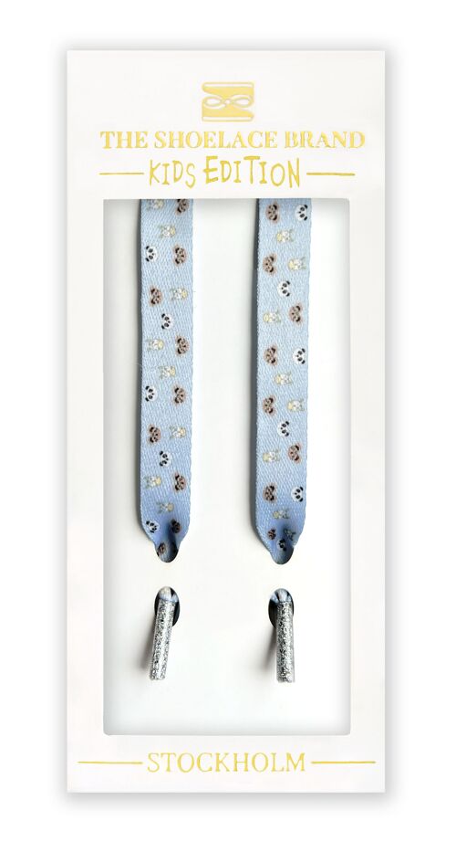 Kids Safari Blue - Shoelaces