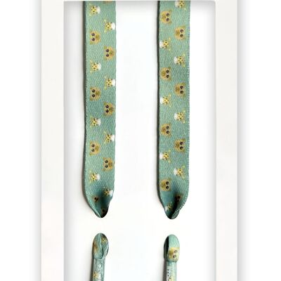 Kids Safari Green - Shoelaces