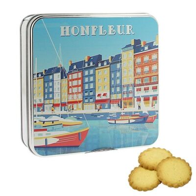 Torta normanda ""Honfleur" caja de metal 120g