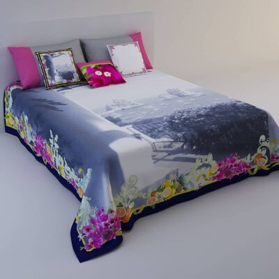 Capri blue bedspread (1006)