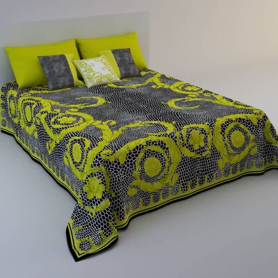 Luxury Elegant green bedspread (1010)