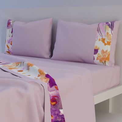 Set of Positano sheets with borders + pillowcases (4007)