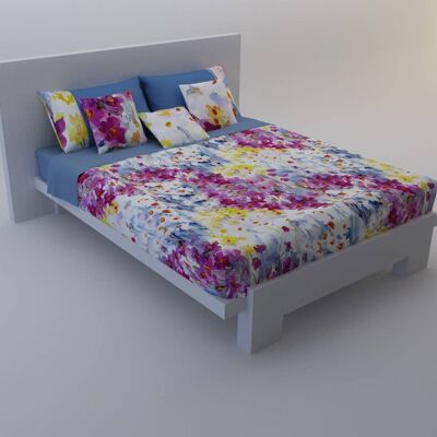 Set Bedsheet + 2 Pillowcases Positano light blue (CL1008)