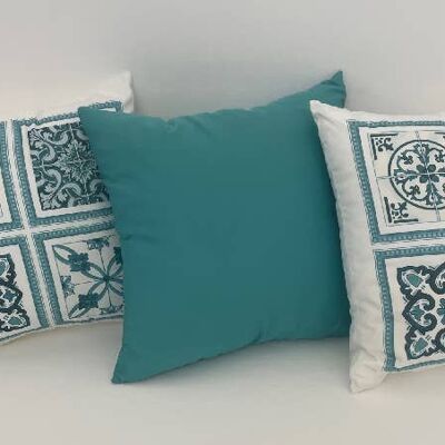 Mediterranean Majolica cushions set with interior (CU3014)