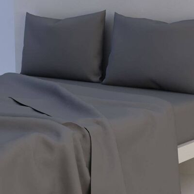 Bettwäsche + Kissenbezüge aus Baumwolle, Grau (10000)