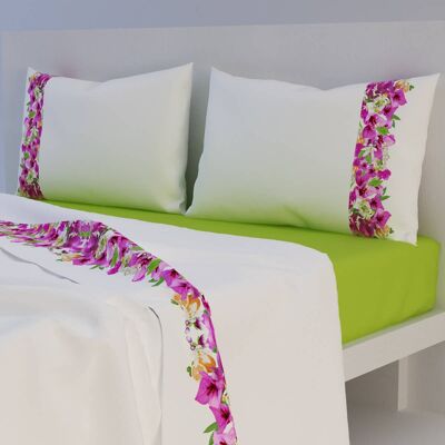 Set Lenzuola Bougainville verde (4003)