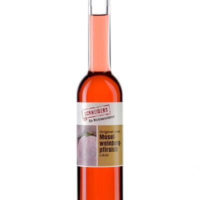 Original red Moselle vineyard peach liqueur