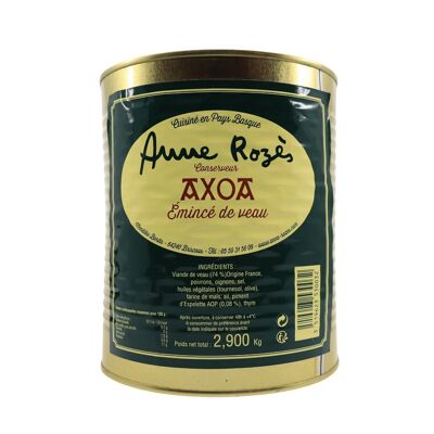 Axoa Sliced Veal - catering format - 3/1 canister