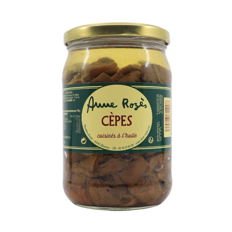 Funghi porcini cotti in olio 520g