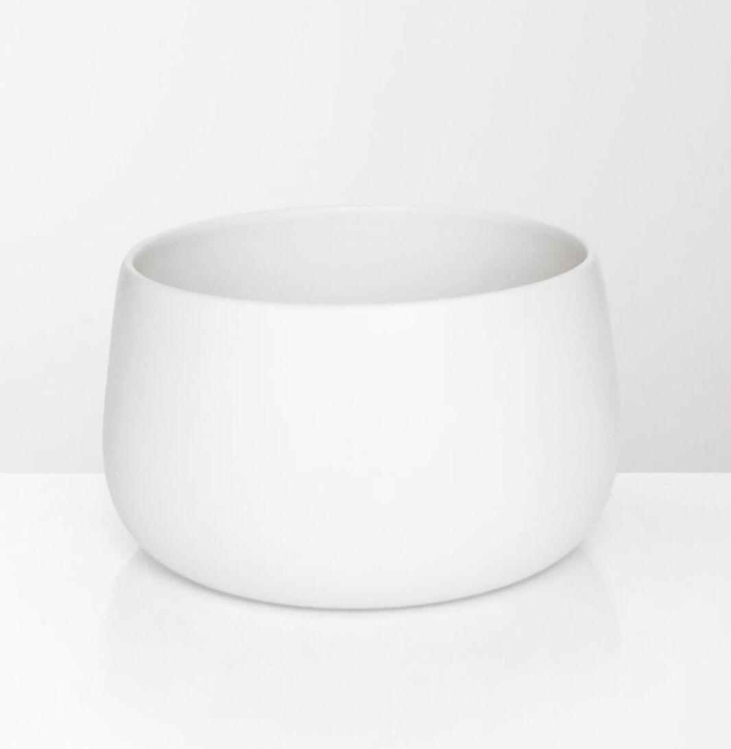 Ciotola da portata in gres - bianco opaco