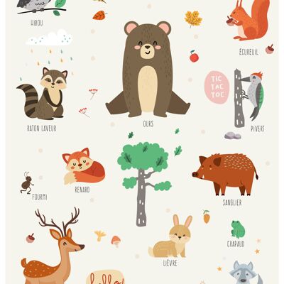 Poster - Gli amici della foresta