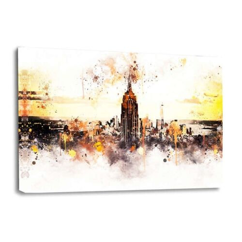NYC Watercolor - Sunset Skyline