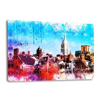 Aquarelle NYC - Sur les toits 1