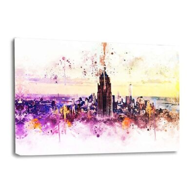 Aquarelle de NYC - Skyline de New York