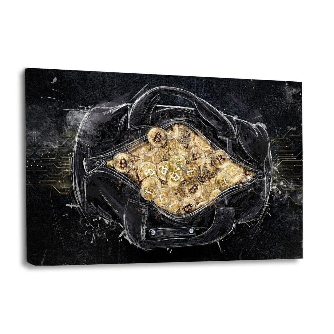 La tasca piena di bitcoin