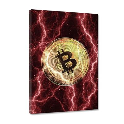 Bitcoin elettrificato - rosso