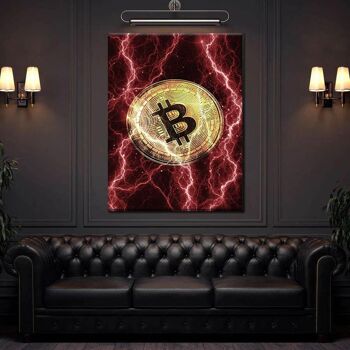 Bitcoin électrifié - rouge 4