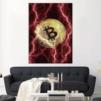 Bitcoin électrifié - rouge 5