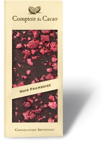 Tablette Framboise noir 90g