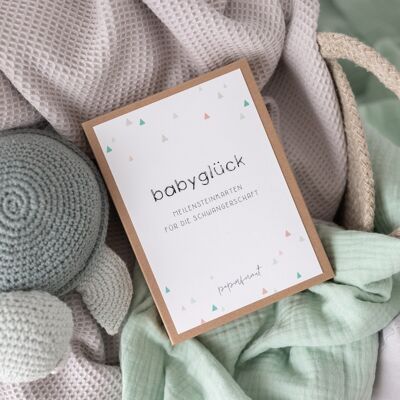 Bonheur de bébé - cartes d'étape grossesse