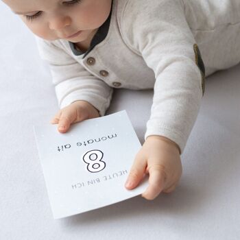 Enfant désiré - cartes jalons 1ère année de bébé 3