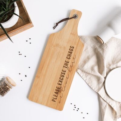 We live here - serving board