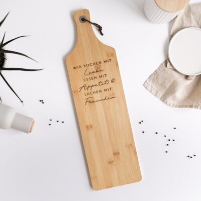 Laughing with friends - serving board