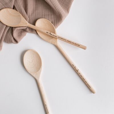 Kitchen love - Personalized cooking spoon with text of your choice