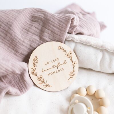 Collect beautiful moments - wooden sign