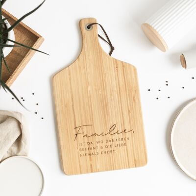Family is here - serving board