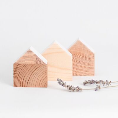 Pack of wooden houses for children