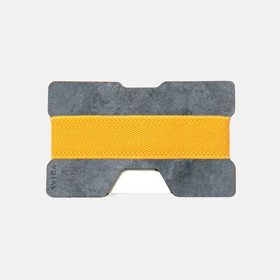 Slate Wallet - White Slate - Yellow