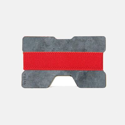 Slate Wallet - White Slate - Red