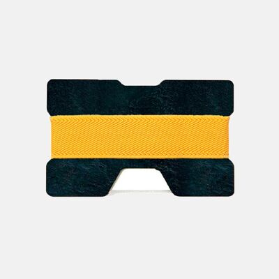 Slate Wallet - Black Slate - Yellow