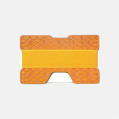 Colored Wood Wallet - Yellow Wood - Yellow