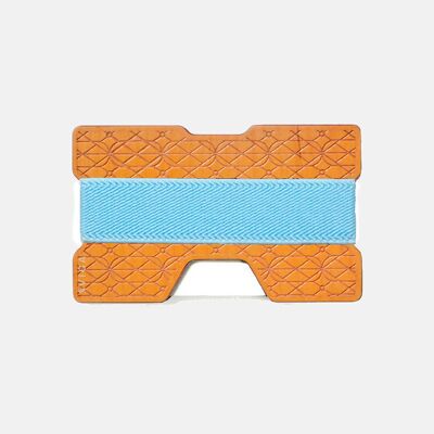 Colored Wood Wallet - Yellow Wood - Blue