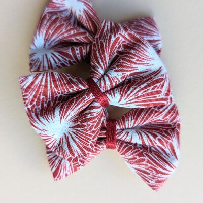 red fireworks hair clip