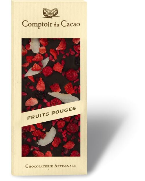 Tablette Gourmande 100g Noir Fruits Rouges