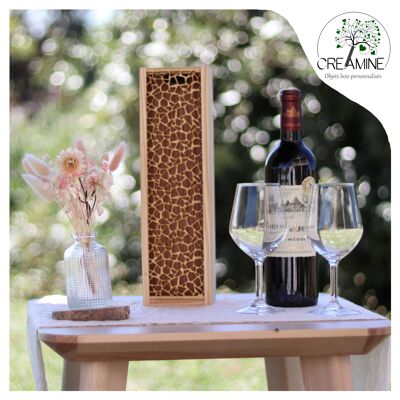 Marble Pattern Wine Crate