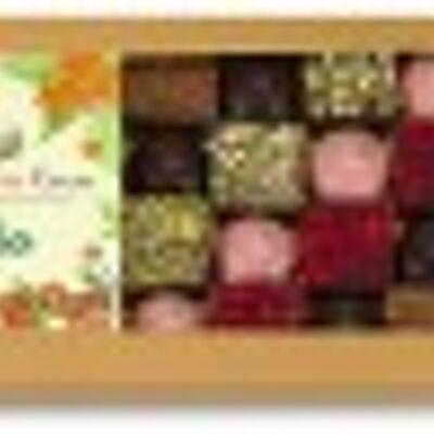 BIO box assortment of chocolates 288g - Product from organic farming certified by Ecocert FR-BIO-01